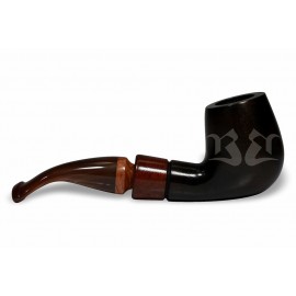 Cachimbo Bertoldi Anel Madeira Preto com Filtro Permanente